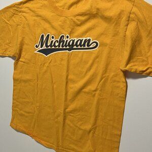 Michigan Wolverines T-shirt Steve & Barry's Long Sleeve Tee Men's size Large